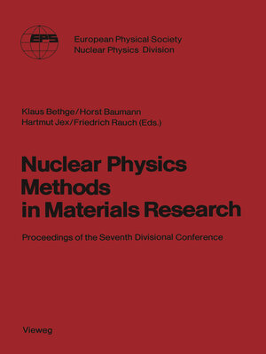 cover image of Nuclear Physics Methods in Materials Research